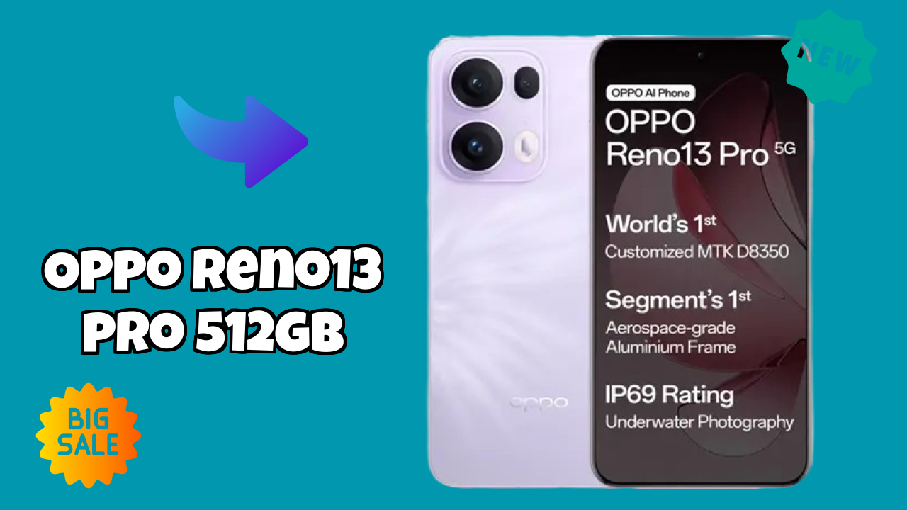 OPPO Reno13 Pro 512GB Display Size: 6.83 Inches (17.35 Cm) Screen Quality