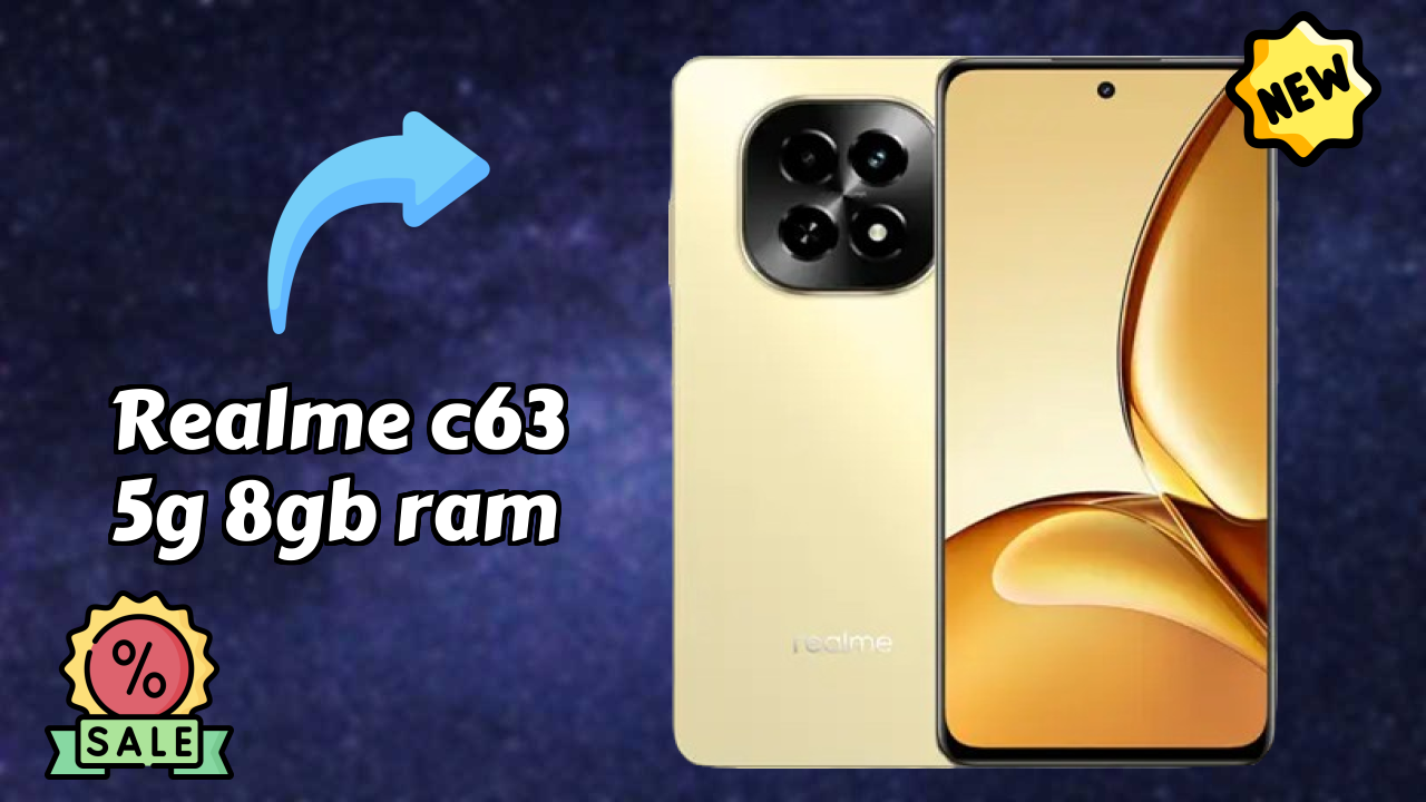 Realme C63 5G 8GB RAM Display Technology: IPS LCD Quality