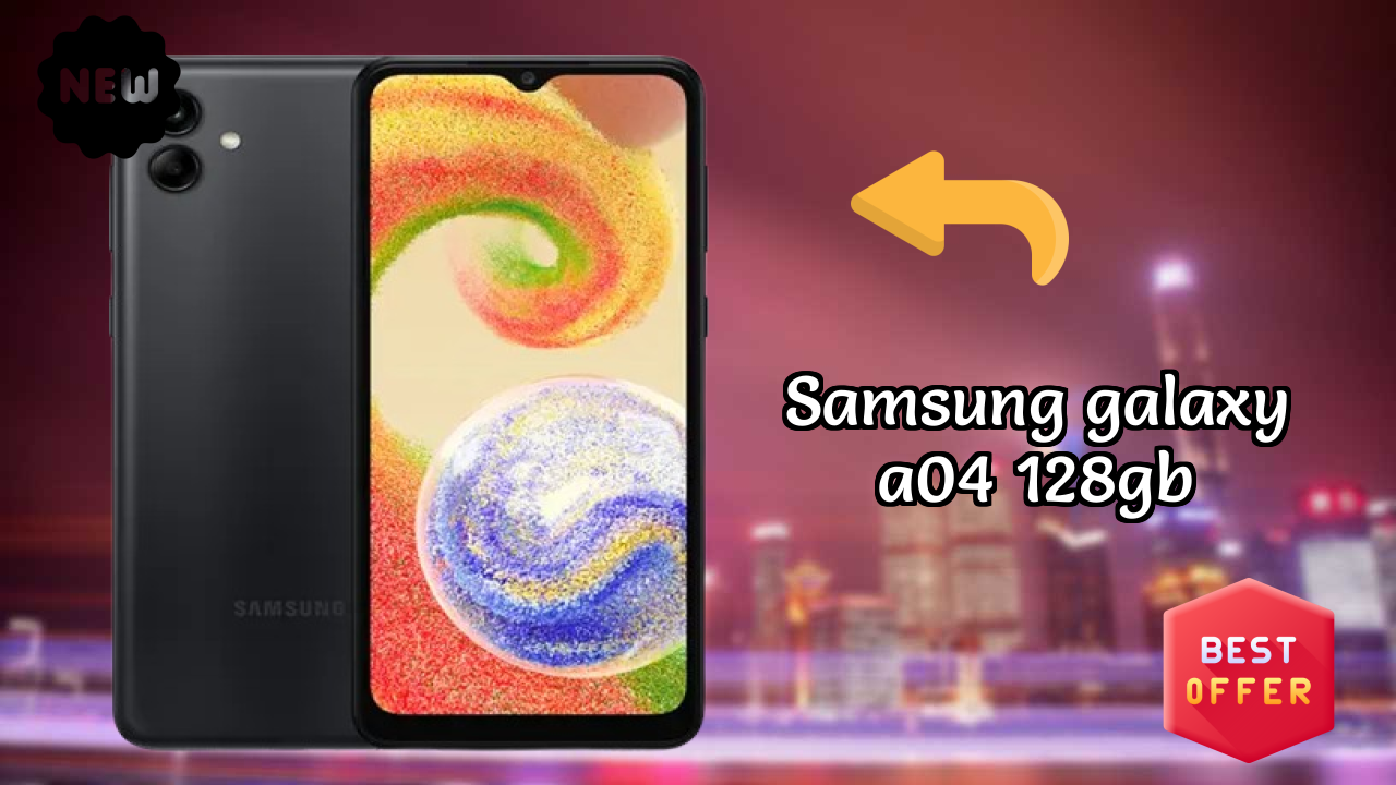 Samsung Galaxy A04 128GB Display Technology: PLS LCD Quality